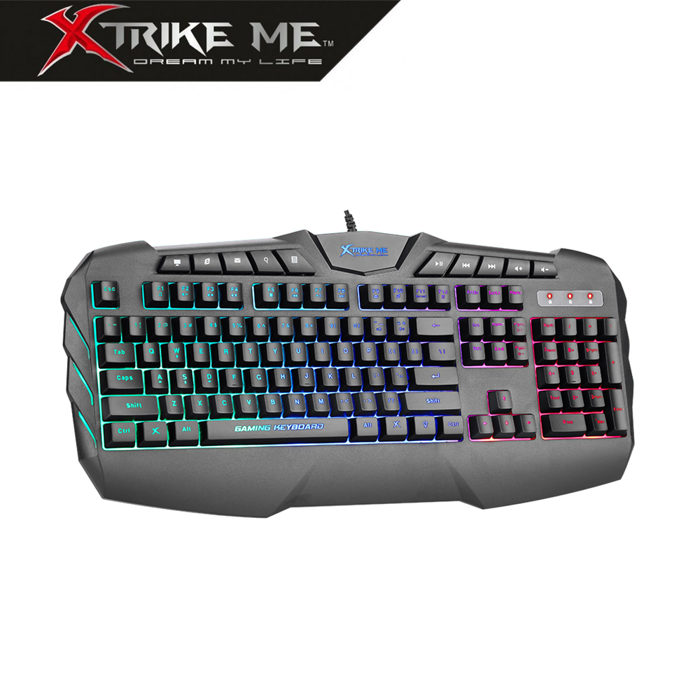 Xtrike Me Gaming Combo 2 en 1 con Luz LED Teclado en Español / Rarón para PC MK-880