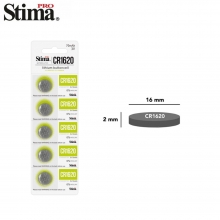 Pila de Bot�n Alcalina CR1620  3V
