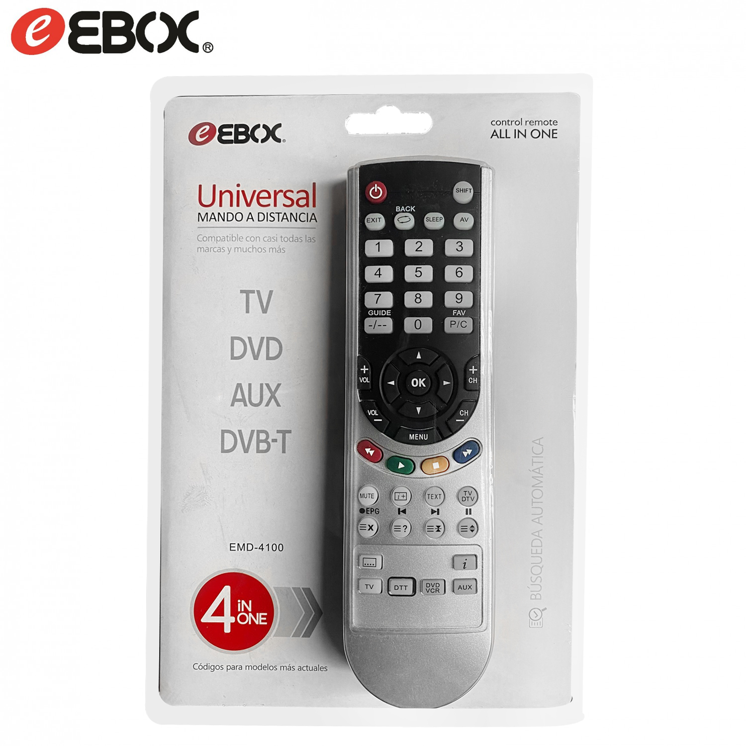 Mando Universal TV DVB-T DVD AUX TDT EBOX EMD4100