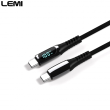 LEMI  Cable USB-C a USB-C Con Pantalla Digital 100W/1M  LM54-2220162