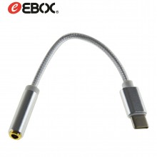 Cable USB TIPO-C/Jack Hembra Estreo 14 cm Nylon ETC8304