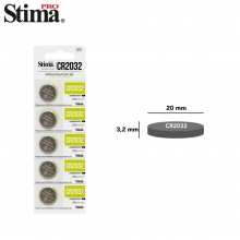 Pila de Bot�n Alcalina CR2032  3V