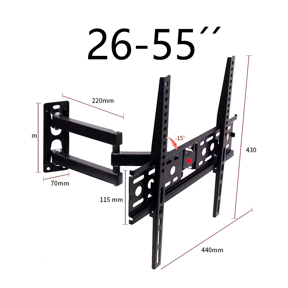 INSTALACION DE SOPORTE DE PARED PARA TV DE 26 hasta 55(rotatorio y  reclinable) 