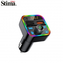 FM Transmisor con Bluetooth / QC3.0 / Luz RGB / Pantalla LED  SFM-A115