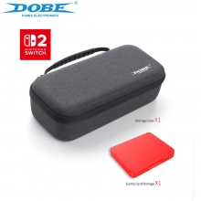 DOBE N-Switch 2 / Estuche Rgido EVA con Cremallera y Caja para Tarjetas  TNS-3176